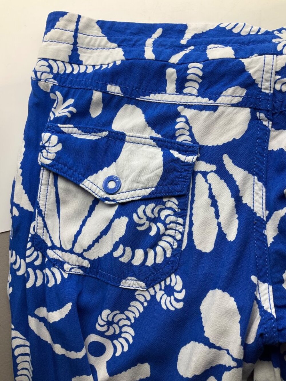 Lilly Pulitzer Schooner Blue Dock Hopper Nautical Coastal Pippa Pants Wide Leg - Picture 16 of 16